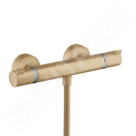 Hansgrohe Ecostat Comfort - Mitigeur thermostatique de douche, bronze brossé 13116140