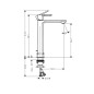 Hansgrohe Rebris E - Mitigeur pour la vasque, avec vidage, CoolStart, noir mat 72581670