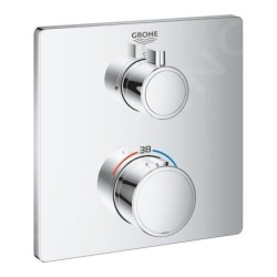 Grohe Grohtherm - Mitigeur thermostatique de douche encastré, chrome 24078000
