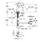 Grohe Essence - Mitigeur de lavabo avec garniture de vidage, Cool Sunrise 23462GL1