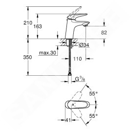 Grohe Eurostyle - Mitigeur de lavabo S, chrome 23715003