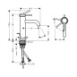 Hansgrohe Tecturis S - Mitigeur de lavabo avec vidage, CoolStart, EcoSmart, chrome 73318000