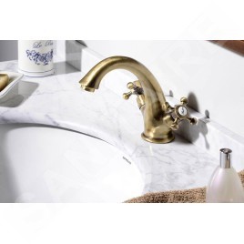 Sapho Reitano Rubinetteria Antea - Mitigeur de lavabo Antea, avec bonde, bronze 3276