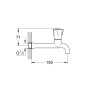 Grohe Costa L - Robinet de lavabo pour eau froide, chrome 30064001