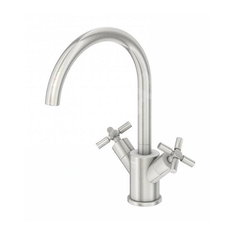 Steinberg 250 - Mitigeur de lavabo avec vidage, nickel brossé 250 1500 BN