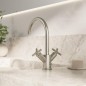 Steinberg 250 - Mitigeur de lavabo avec vidage, nickel brossé 250 1500 BN