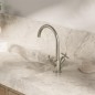 Steinberg 250 - Mitigeur de lavabo avec vidage, nickel brossé 250 1500 BN