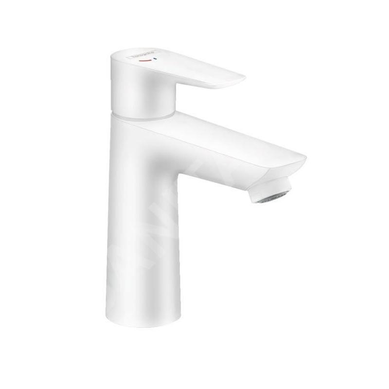 Hansgrohe Talis E - Mitigeur d'évier avec garniture de vidage, CoolStart, blanc mat 71713700
