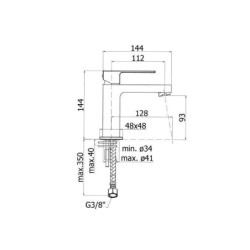 Paffoni Elle - Mitigeur de lavabo, chrome EL071CR