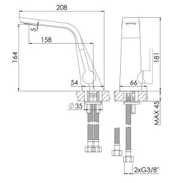 Steinberg 260 - Mitigeur de lavabo, chrome 260 1010 1