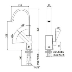 Paffoni Elle - Mitigeur de lavabo, chrome EL878CR