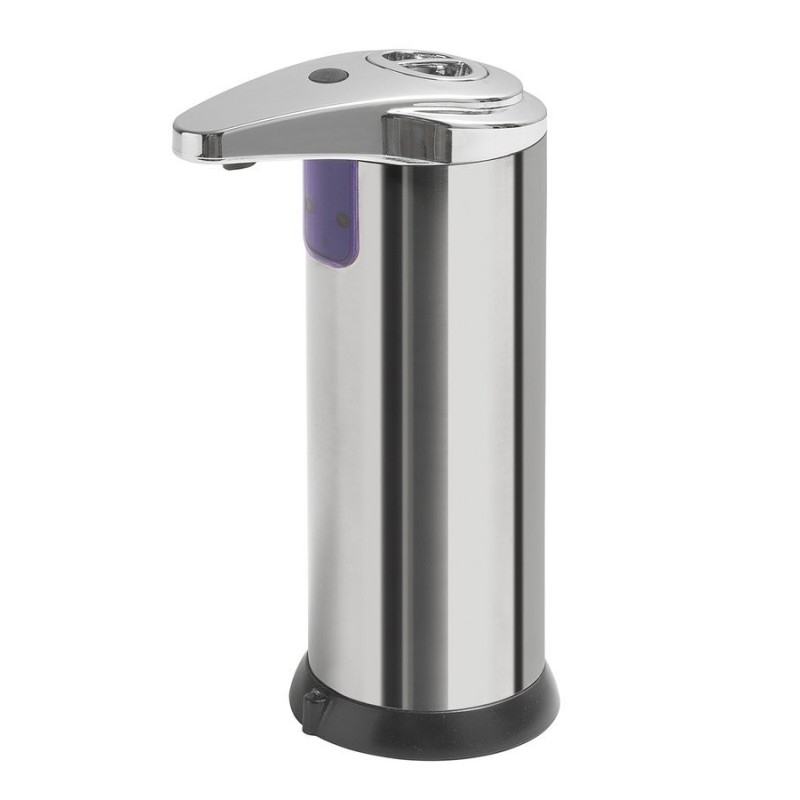 Distributeur automatique, 240ml, 74x184x113mm, acier inoxydable poli