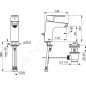 Hansa Polo - Mitigeur de lavabo XL avec garniture de vidage, chrome 51502293