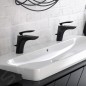Kludi Balance - Mitigeur de lavabo avec vidage, noir mat 520238775