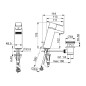 Hansa Stela - Mitigeur de lavabo avec vidage, chrome 57092273