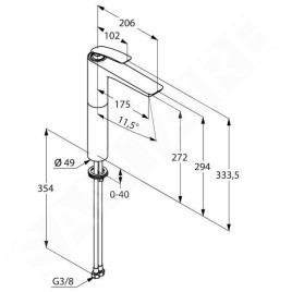 Kludi Balance - Mitigeur de lavabo, chrome 522980575