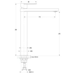 Aqualine Daphne - Mitigeur de lavabo, chrome DH601
