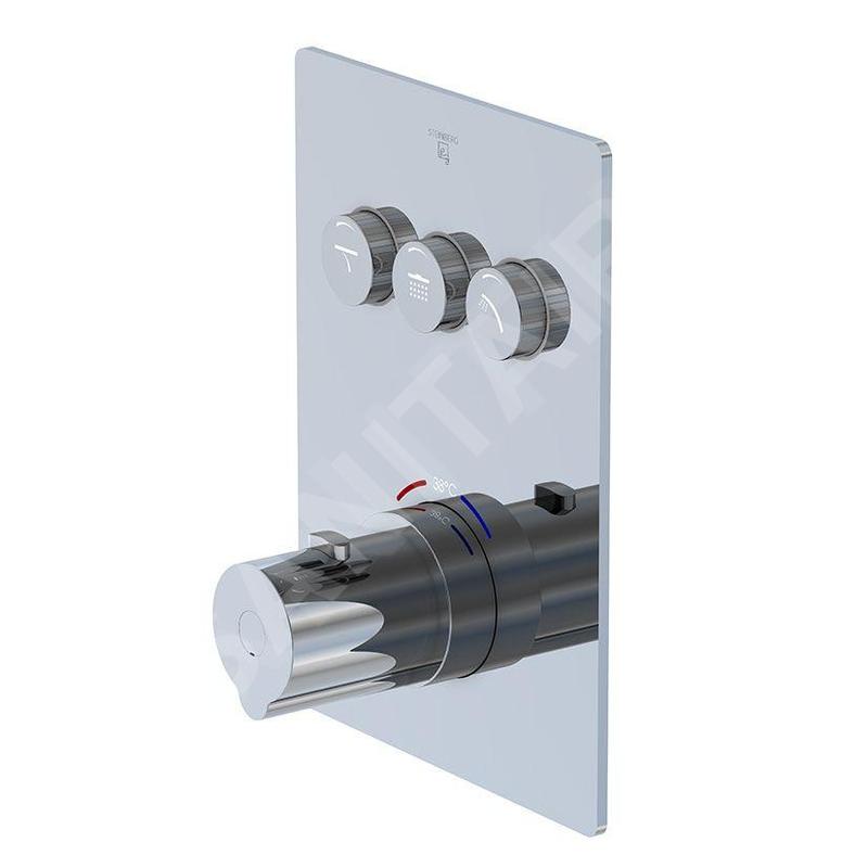 Steinberg 390 - Mitigeur thermostatique encastré pour 3 sorties, chrome 390 4231 3
