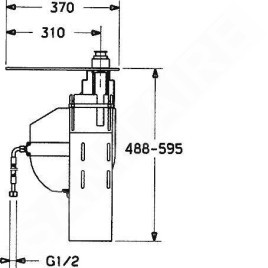 Hansa Accessoires - Boîte de rouleau pour tuyau 53060300