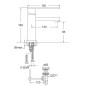 Steinberg 160 - Mitigeur de lavabo avec vidage, noir mat 160 1000 S