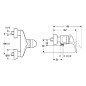 Hansa Mix - Mitigeur de douche, chrome 01670183