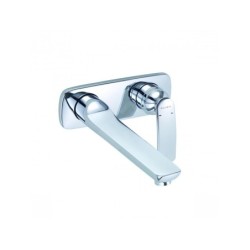 Kludi Balance - Mitigeur de lavabo encastré, mitigeur 2 trous, chrome 522470575