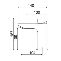 Novaservis Nobless Edge - Mitigeur de lavabo, chrome 36001/1,0