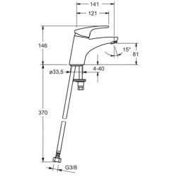 Hansa Mix - Mitigeur de lavabo, chrome 01082283