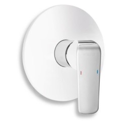 Novaservis Nobless Tina - Robinetterie de douche encastrée, blanc/chrome 38050,1