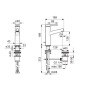 Hansa Designo - Mitigeur de lavabo avec vidage, chrome 51832283