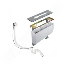 Kludi Rotexa - Set de garniture de vidage et corps encastré pour bord de baignoire, 3 trous 7880205-00