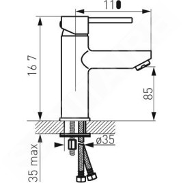 Novaservis Ferro Fiesta - Mitigeur de lavabo, chrome BFI2
