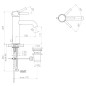Steinberg 100 - Mitigeur de lavabo avec vidage, chrome 100 1755