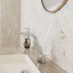 Steinberg 260 - Mitigeur de lavabo avec vidage, nickel brossé 260 1000 1 BN