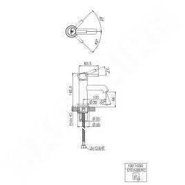 Steinberg 100 - Mitigeur de lavabo, rose gold 100 1050 RG