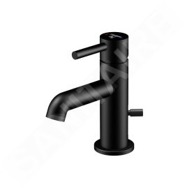 Steinberg 100 - Mitigeur de lavabo avec vidage, noir 100 1055 S