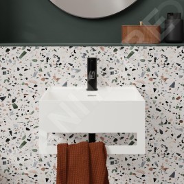Steinberg 100 - Mitigeur de lavabo avec vidage, noir 100 1055 S
