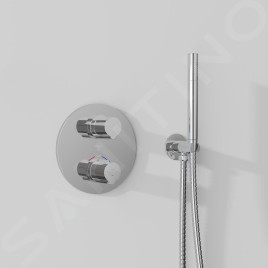Steinberg 100 - Mitigeur thermostatique encastré pour 3 sorties, chrome 100 4123 3