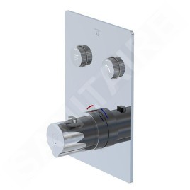 Steinberg 390 - Mitigeur thermostatique encastré pour 2 sorties, chrome 390 4221 3