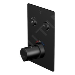 Steinberg 390 - Mitigeur thermostatique encastré pour 2 sorties, noir 390 4221 3 S