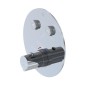 Steinberg 390 - Mitigeur thermostatique encastré pour 2 sorties, chrome 390 4321 3