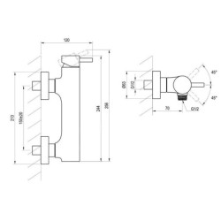Ravak Espirit - Mitigeur de douche, chrome X070200