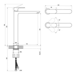 Ravak Eleganta - Mitigeur de lavabo, chrome X070211