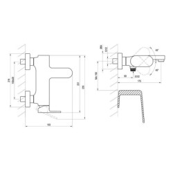 Ravak Eleganta - Mitigeur de baignoire, chrome X070213