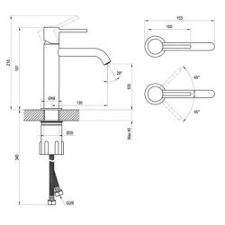 Ravak Espirit - Mitigeur de lavabo, or rose brossé X070347