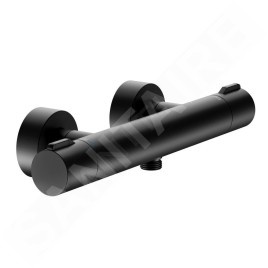 Keuco Plan blue - Mitigeur thermostatique de douche, noir mat 53926371001