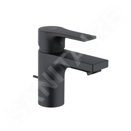 Kludi Zenta SL - Mitigeur de lavabo, avec vidage, EcoPlus, noir mat 482633965