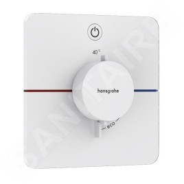 Hansgrohe ShowerSelect Comfort - Mitigeur thermostatique encastré, blanc mat 15581700