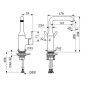 Hansa Vantis - Mitigeur de lavabo, noir mat 5455220733