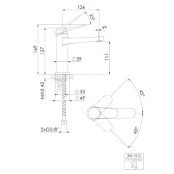 Steinberg 340 - Mitigeur de lavabo, noir 340 1010 S